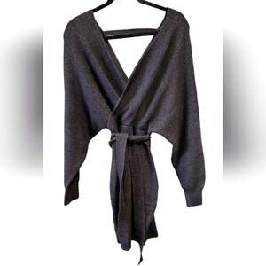 Revamped mid-length soft and cozy sweater dress
